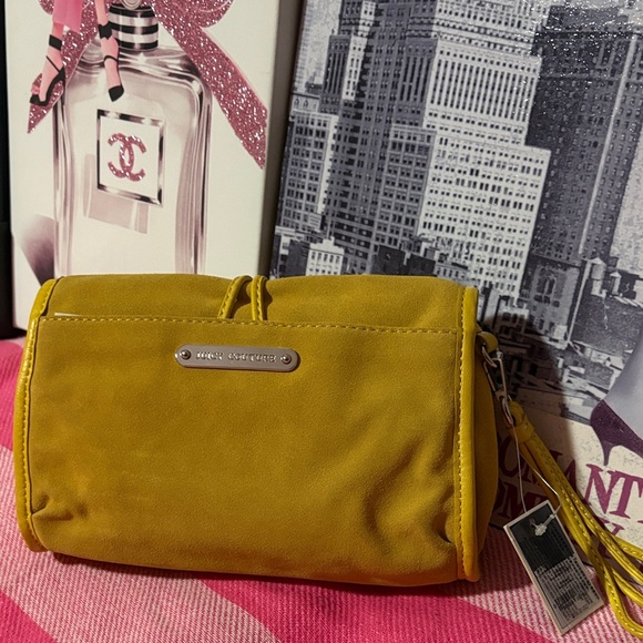 Juicy Couture Mustard Yellow Clutch with Tassels - Picture 4 of 9